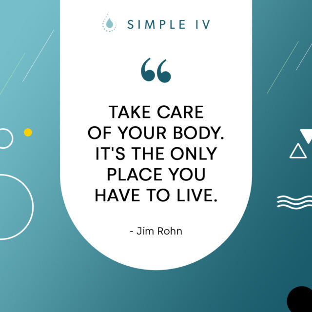 "Take care of your body. It's the only place you have to live." - Jim Rohn

#IVtherapy #ivnutrition #vitaminsource #vitaminsandminerals #vitamins #infusions #biotin #vitaminC #b12shots #b12injections #antioxidants